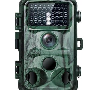 VOOPEAK Caméra de Chasse 1080P 16MP Caméra de Chasse 940nm LED IR Caméra de Chasse à Vision Nocturne IP56 Etanche avec Caméras de Surveillance Outdoor
