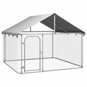 GuyAna Chenil extérieur avec Toit 200x200x150 cm,Cage pour Chien,Cage pour Chat,Chenil pour Chien
