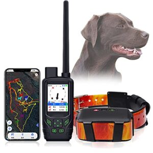 ACGEND Traqueurs GPS pour Chiens De Chasse, Traqueur De Chien À Transmission Radio De 15 Km, Colliers De Suivi De Fréquence De Mise À Jour De 2,5 Secondes pour Chiens, Veille De 35 Heures