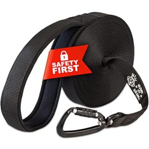 Longe exigeante pour Chiens de 5 m avec Mousqueton de sécurité, Laisse pour Chien de 5 m avec dragonne et Sac