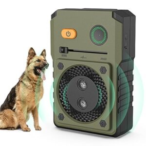 Dispositif Anti Aboiement Chien, Ultrasons Anti Aboiement pour Chien avec 3 Modes, 50 Pieds Boitier Anti Aboiement, Dispositif Anti-aboiement Aonique Étanche IPX4 pour l'extérieur et l'intérieur