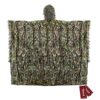 Zicac Poncho Camouflage avec Feuilles 3D Cape Militaire CS Taille Unique pour Chasse Photographie