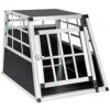 TecTake Cage Box Caisse de Transport pour Chien Mobile Aluminium – diverses Tailles au Choix – (Simple/Petit | No. 400548)