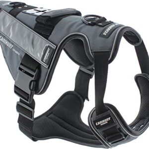 CANIHUNT Harnais Chien Tactical Gamme Security - Support de Fixation Universel avec Sangles réglables (L)