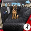 4 en 1 Housses de Siège d’auto pour Chien, Protection Chien Universelle avec Fenêtre de Visualisation, Imperméable Antidérapant pour Voitures VUS (137 x 147 cm)