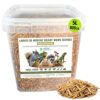 Larve de Mouche Soldat Noire 800g (équivalent 5 litres) Qualité Premium, Black Soldier Fly : Friandise pour Oiseaux, Hérissons, Tortues, Reptiles, Poissons, Rongeurs – 100% Naturel et sans additifs