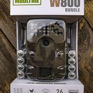 Moultrie W800 Bundle All-Purpose Series A, nouveau design amélioré, capteur de nuit, 26 mégapixels, déclencheur de 0,5 seconde, flash et portée de détection de 21,3 m, compatible avec Moultrie Mobile