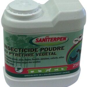 Saniterpen Insecticide Naturel pour Locaux et Cages Poudre au Pyrèthre 250g