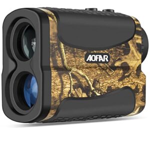 AOFAR HX-700N Télémètre Chasse/Golf 700 Yards, Précision ±1m, 6X Grossissement, Mode Portée et Vitesse,Batterie Gratuite, Sac à Main, Golf Telemetre Chasse Tir