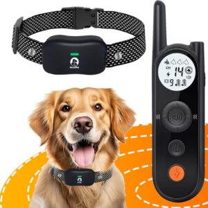 Clôture Électronique pour Chien,8M à 1050M Ajustable Clôture avec Télécommande de Dressage,Résistant à L’Eau Collier de Dressage pour Chiens de Moyennes et Grandes (pour 1 Chien)