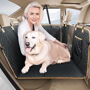 Lekespring Protection Voiture Chien Siege Arriere AVCE Planche en Bois Solide | Housse Voiture Chien Résistant à l'abrasion, aux Rayures et Imperméable - Convient à Tous Les Types de Voitures - Noir