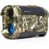 AOFAR HX-1200T Télémètre de Chasse 1200 mètres, Camo Imperméable à l’eau, 6X 25mm, modèle de Gamme et d’arc, Emballage de Cadeau,Batterie Libre