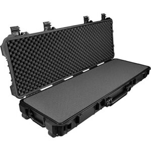 TecTake Coffret à Arme Long, 4 Fermetures à Ressort, 3 poignées, LxlxH: env. 113,5 x 41 x 16 cm