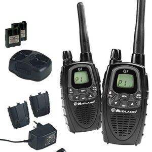 No.2 Midland G7 talkie walkie XTR valises 2 x batteries sans casque