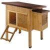 Ferplast Poulailler maisonnette pour poules pondeuses HEN HOUSE 10 d’extérieur, en bois FSC, pour environ 4 poules, accessoires inclus