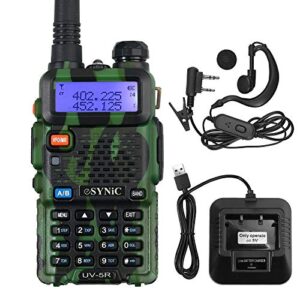 Talkie-Walkie Professionnel UV-5R Bi-Bande VHF/UHF,128 Vert Camouflage