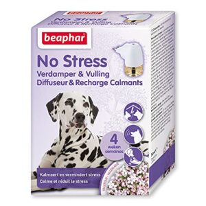 Beaphar – NO Stress – Diffuseur électrique calmant à la Valériane pour Chien – Réduit Le Stress & problèmes comportementaux sans dépendance – 4 semaines d'action – 1 Prise + 1 Recharge 30 ML