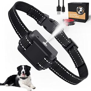 Collier Anti Aboiement Chien, Citronnelle Collier Anti Aboiement Chien Spray, Collier de Dressage Rechargeables Et Sécuritaires avec 2 Sangles pour Le Remplacement