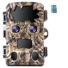 Dsoon Camera de Chasse 4K 32MP, Caméra de Chasse avec Vision Nocturne avec Carte Mémoire 32G, étanche IP66, Vitesse de Déclenchement de 0,1s, Jusqu’ 20m Caméra Chasse Infrarouge Vision Nocturne