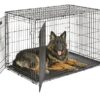 MidWest Homes for Pets Midwest iCrate Cage Pliante avec Double Porte en métal pour Chien, 121,92 x 76,2 x 83,82 cm