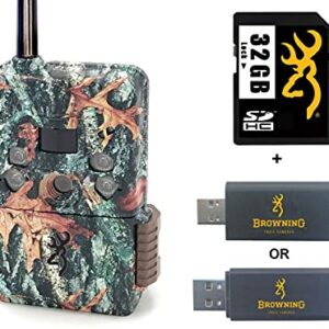 Browning Trail Cameras Defender Scout Pro Trail Camera sans fil avec carte SD 32 Go et lecteur de carte SD pour iOS