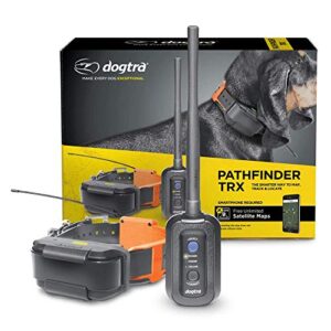 Dogtra Pathfinder TRX - Collier de suivi extensible étanche pour smartphone avec taux de mise à jour de 2 secondes, sans frais d'abonnement, carte satellite gratuite