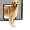 NAMSAN Chatiere pour Moustiquaire Facile à Installer La Liberté de Chien Verrouillable Moustiquaire de Porte pour Moyen/Grand Chien