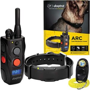Dogtra ARC Collier de dressage à distance Étanche, rechargeable, statique, vibration inclus, 1 Dog System - ARC, noir