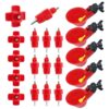 20pcs Eau Tetine Poulet Alimentateur, Abreuvoir Poulet Automatique, Abreuvoir a Poulet Bol d’Eau en Plastique, pour Poule Volaille Canards Oiseau