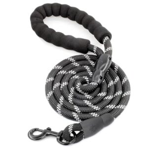 alouweekuky Laisse Chien,3m/1.2cm Grand Longe pour Chien,RéFléChissant Laisse pour Chien Solide Convient Aux Chiens De Taille Moyenne Et Grande(Noir,3m)