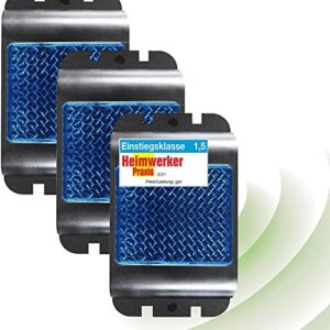 ISOTRONIC® défense de Sanglier, Dissuasion de Raton Laveur, Expulser d'animaux avec Lampe LED Bleue Contre Les ratons laveurs, Animaux Sauvages, Cerfs, sangliers, Renards (Ensemble de 3)