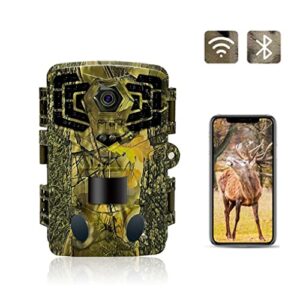 Caméra De Chasse WiFi 4K 48MP avec Vision Nocturne, Caméra De Chasse Étanche Activée Mouvement avec Vitesse De Déclenchement 0,2S Grand Angle 120° LCD 2,4 Pouces Surveillance