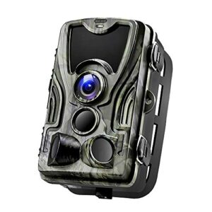 Caméra De Chasse,HD Trail Caméra Avec Batterie Au Lithium 5000Mah 16Mp 1080P IP65 Étanche Chasse Scouting 120° Lentille Caméra Faune 36PCS LED 940NM Vision Nocturne Infrarouge Lumière Caméra De Jeu