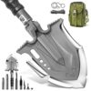 Zune Lotoo Pelle Pliante, Pelle Multifonctionnelle en Acier Martensitique Incassable, 28 en 1 Pelle Pliante avec 7 Angles Réglables, Pelle Portable pour Randonnée Camping Jardin, Annihilate F3