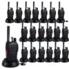Retevis H777 Plus Talkie Walkie Professionnel, PMR446 16 Canaux, Rechargeable Radio Bidirectionnelle avec LED Lampe de Poche, VOX, Portable Talkie-walkie pour Entrepôt, Sécurité (Noir, 20 Pièces)