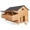 IDMarket – Poulailler Chalet 15 à 18 Poules avec pondoir en Bois