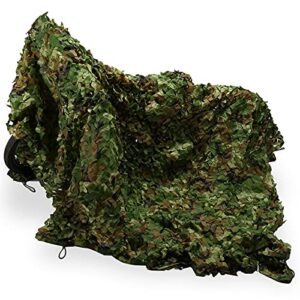 Filet de Camouflage Jungle 1,5x5 m, Filet Protection Soleil, Filet Camouflage de l'armée découpable, Chasse Militaire Net Filet D'ombrage, Chasse - Camping (1,5 x 5 m)