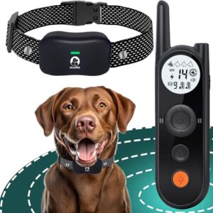 Clôture Électronique pour Chien,8M à 1050M Ajustable Clôture avec Télécommande de Dressage,Résistant à L’Eau Collier de Dressage pour Chiens de Moyennes et Grandes
