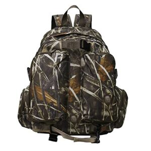 Huenco Sac à dos de chasse avec porte-fusil/arc Sac à dos camouflage Randonnée Camping Tir Sac à dos tactique