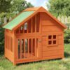 Générique LARRYHOT Chenil Marron 96×60,5×87 cm Bois de pin Solide Articles pour Animaux de Compagnie,Accessoires pour Chiens,Niches & enclos pour Chiens,Brun