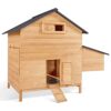 IDMarket – Poulailler Chalet 6 à 10 Poules avec pondoir en Bois