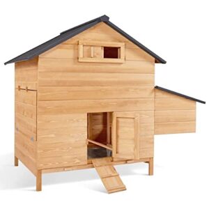 IDMarket - Poulailler Chalet 6 à 10 Poules avec pondoir en Bois