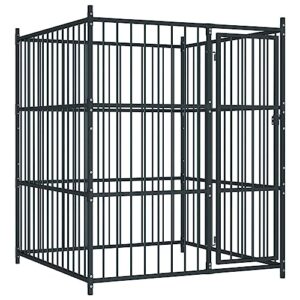 Chenil d'Extérieur pour Chiens Enclos Chiots Animaux Extérieur Durable