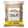Larves de mouches soldats séchées – Black Soldier Fly – 1 kg (équivalent à 6,5 l) Aliment en sachet, collation riche en protéines pour oiseaux sauvages, poissons, reptiles, tortues et hérissons