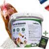 Terre de Diatomée Poudre Naturelle Protection Chat Chien Poule l Piège Puces Poux Rouges Punaises de lit Fourmis et Autres nuisibles l Produit Intérieur Maison et Extérieur l Jardin et Plantes 1,5Kg