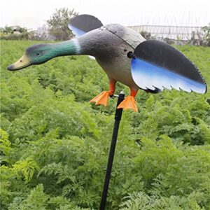 VARADOMO Canard de Simulation de télécommande électrique d'appâts de Chasse rotatifs en Plein air leurres de colvert de Canard en Plastique réalistes pour l'extérieur, Le Patio, l'arrière-Cour