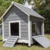 Pets Imperial® Poulailler Hawksmoor – Gris – 2 Espaces De Nidification – Poulailler en Bois – avec Plateau Coulissant Et Toit Ouvrant