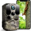 CEYOMUR Camera de Chasse 4K 40MP, WiFi Bluetooth Caméra de Chasse, Camera de Chasse avec Vision Nocturne Détection de Mouvement à 120° IP66 Étanche pour la Surveillance de la Faune