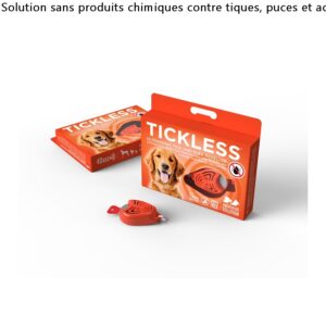 Appareil Anti Puces Anti Tiques à Ultrasons | Chat et Chien – Orange