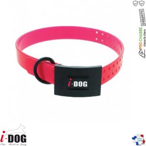 Collier Premium Rose avec boucle de protection pour Chien | Idog